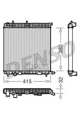 DENSO DRM07010 Радіатор, охолодження двигуна