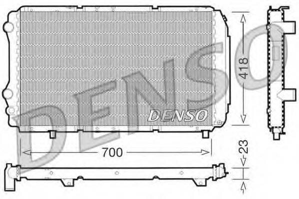 DENSO DRM09077 Радіатор, охолодження двигуна