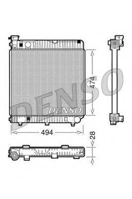 DENSO DRM17001 Радіатор, охолодження двигуна