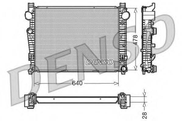 DENSO DRM17092 Радіатор, охолодження двигуна