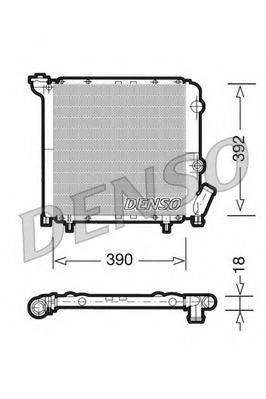 DENSO DRM23029 Радіатор, охолодження двигуна