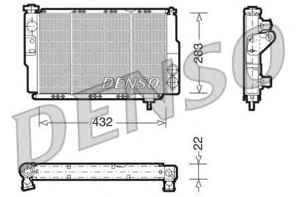 DENSO DRM23041 Радіатор, охолодження двигуна