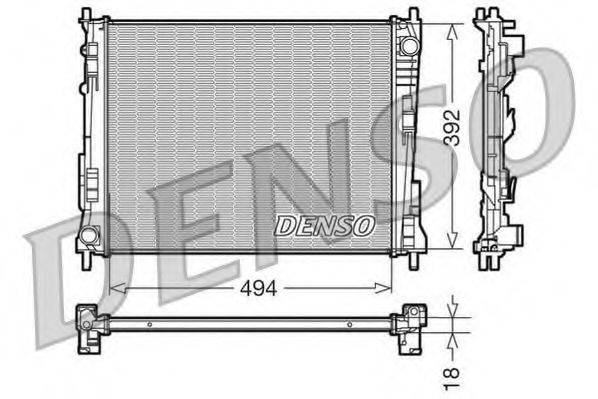 DENSO DRM23078 Радіатор, охолодження двигуна