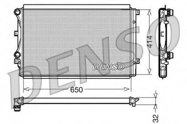 DENSO DRM32015 Радіатор, охолодження двигуна