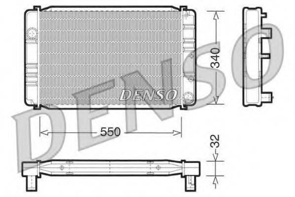 DENSO DRM33010 Радіатор, охолодження двигуна