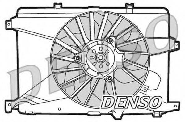 DENSO DER01014 Вентилятор, охолодження двигуна