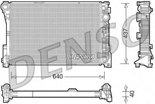 DENSO DRM17046 Радіатор, охолодження двигуна