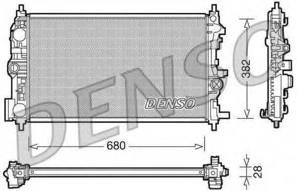 DENSO DRM20078 Радіатор, охолодження двигуна