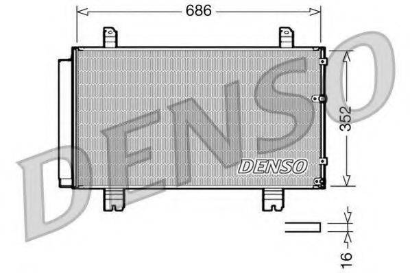 DENSO DCN51002 Конденсатор, кондиціонер