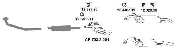 EBERSPACHER AP2418 Система випуску ОГ