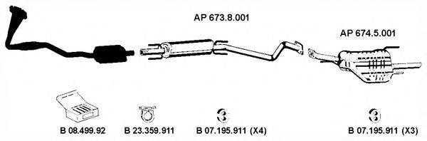 EBERSPACHER AP2285 Система випуску ОГ