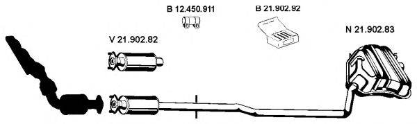 EBERSPACHER 212282 Система випуску ОГ