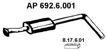 EBERSPACHER 6926001 Середній глушник вихлопних газів