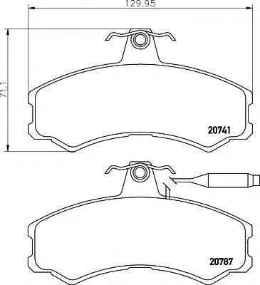 MINTEX MDB1205 Комплект гальмівних колодок, дискове гальмо