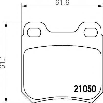 MINTEX MDK0042 Комплект гальм, дисковий гальмівний механізм