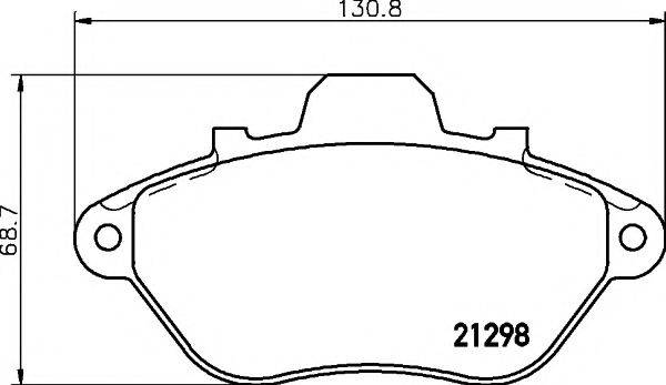 MINTEX MDB1454 Комплект гальмівних колодок, дискове гальмо