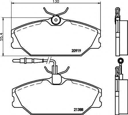 MINTEX MDK0027 Комплект гальм, дисковий гальмівний механізм