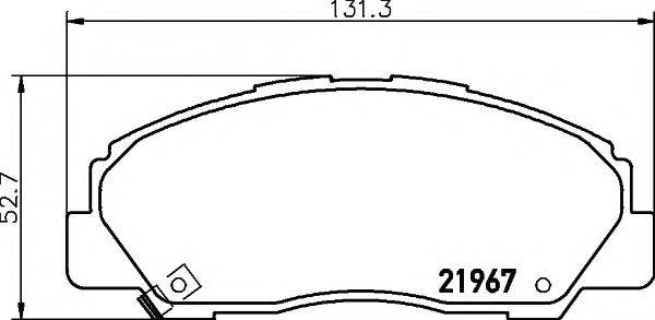 MINTEX MDB1592 Комплект гальмівних колодок, дискове гальмо