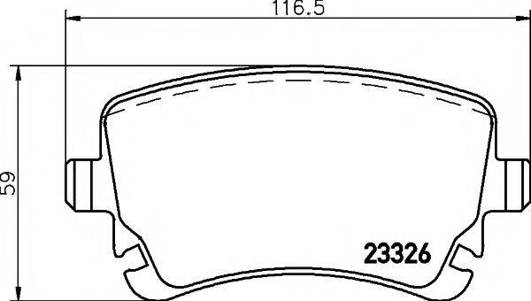 MINTEX MDB2673 Комплект гальмівних колодок, дискове гальмо