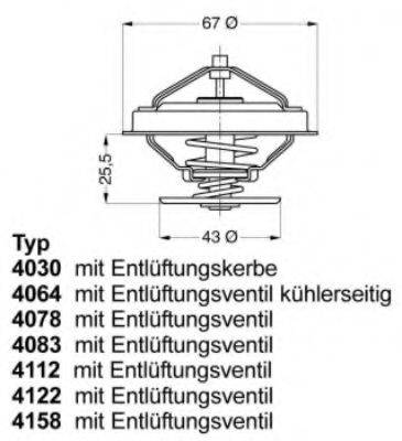 WAHLER 407887D Термостат, охолоджуюча рідина