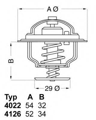 WAHLER 402282D Термостат, охолоджуюча рідина