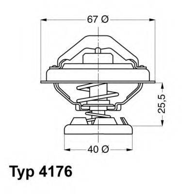 WAHLER 417680D Термостат, охолоджуюча рідина