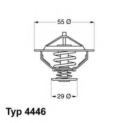 WAHLER 444683D Термостат, охолоджуюча рідина