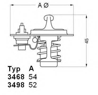 WAHLER 349888D Термостат, охолоджуюча рідина