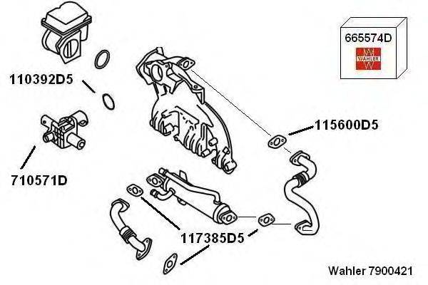 WAHLER 7900421 Рециркуляція ОГ