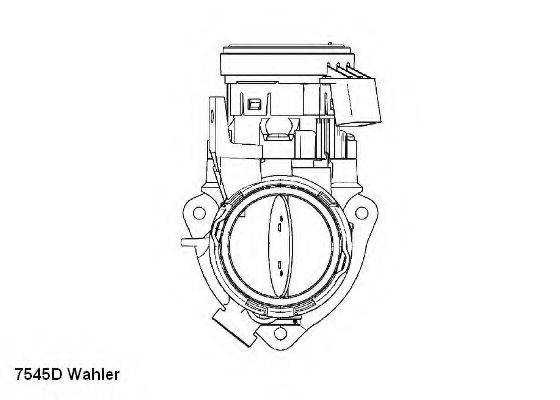 WAHLER 7545D Патрубок дросельної заслінки