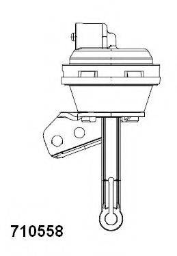 WAHLER 710558 Клапан вакуумного керування, рециркуляція ОГ