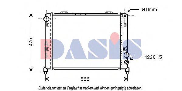 AKS DASIS 010090N Радіатор, охолодження двигуна