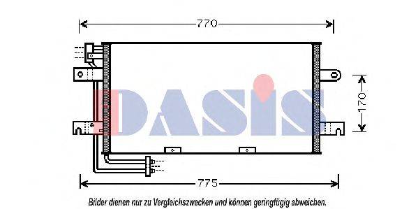 AKS DASIS 042007N Конденсатор, кондиціонер