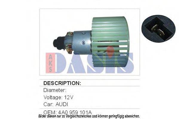 AKS DASIS 048022N Вентилятор салону