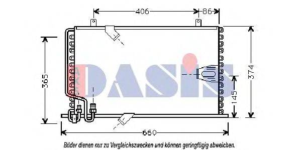 AKS DASIS 052090N Конденсатор, кондиціонер