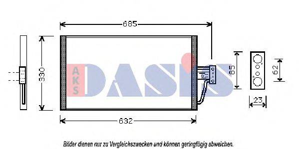 AKS DASIS 053250N Конденсатор, кондиціонер