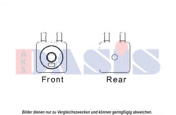 AKS DASIS 066003N масляний радіатор, моторне масло