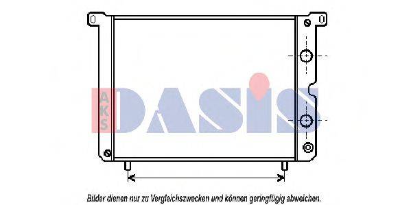 AKS DASIS 080140N Радіатор, охолодження двигуна