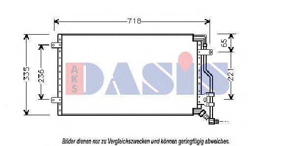 AKS DASIS 082030N Конденсатор, кондиціонер