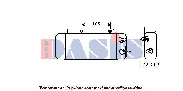 AKS DASIS 126210N масляний радіатор, моторне масло