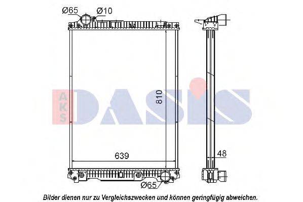 AKS DASIS 132430S Радіатор, охолодження двигуна