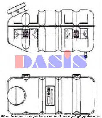 AKS DASIS 132890N Компенсаційний бак, охолоджуюча рідина