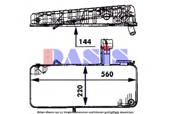 AKS DASIS 133480T Компенсаційний бак, охолоджуюча рідина