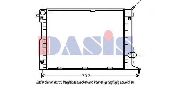 AKS DASIS 151260N Радіатор, охолодження двигуна