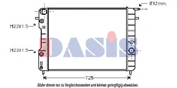 AKS DASIS 151910N Радіатор, охолодження двигуна