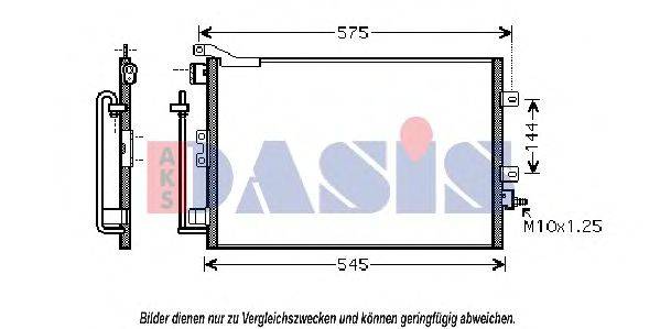 AKS DASIS 182036N Конденсатор, кондиціонер