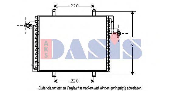 AKS DASIS 182090N Конденсатор, кондиціонер