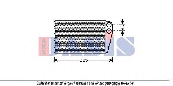 AKS DASIS 189011N Теплообмінник, опалення салону