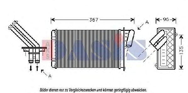 AKS DASIS 189190N Теплообмінник, опалення салону