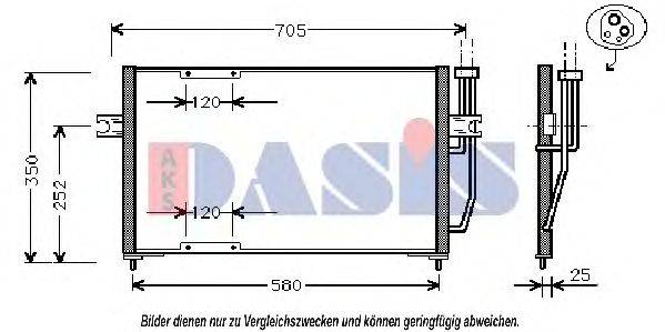 AKS DASIS 222190N Конденсатор, кондиціонер